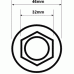 BPW 32mm Hub flange nut Euro 06/98 onwards BPW Chassis Eco One shot / Locknut 02.5273.36.00 SC280B